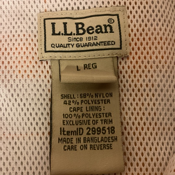 Men’s Long Sleeve L.L. Bean Lightweight Fishing shirt size Large - Picture 4 of 10